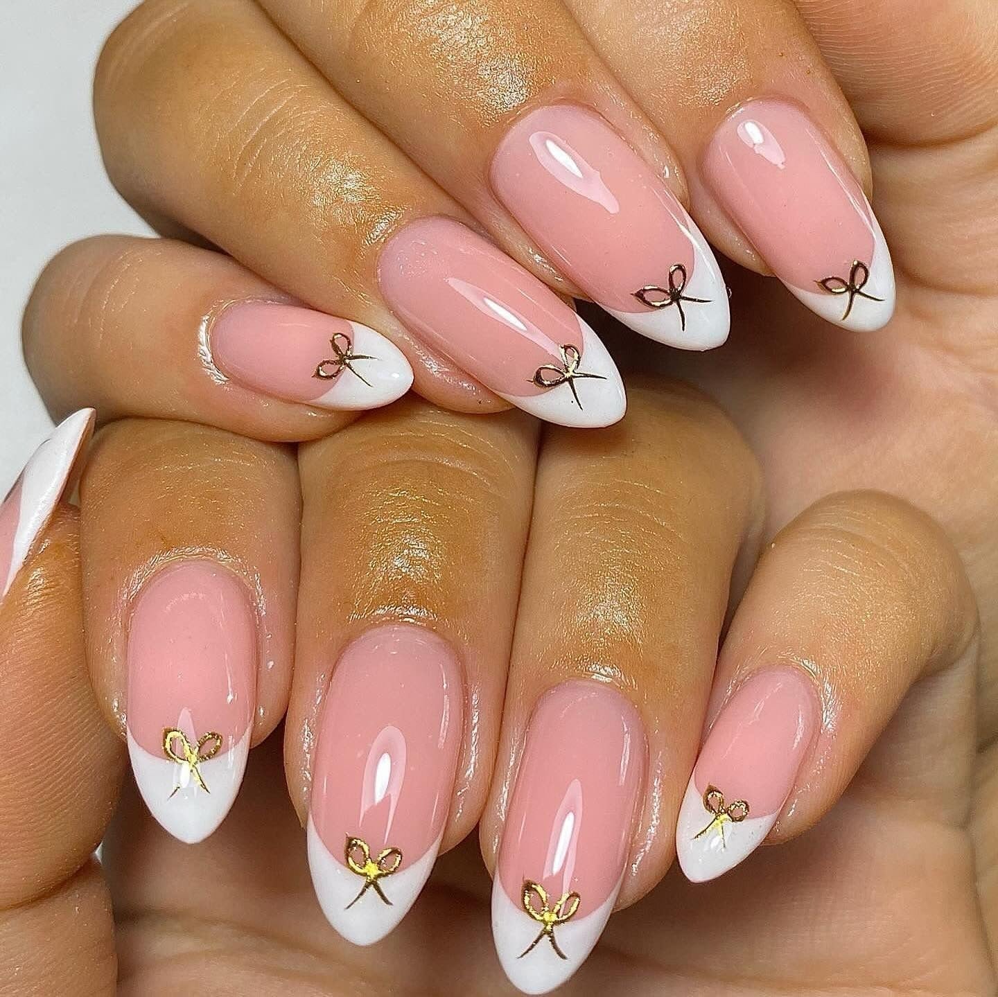 Bow Nails with Pastel Magic