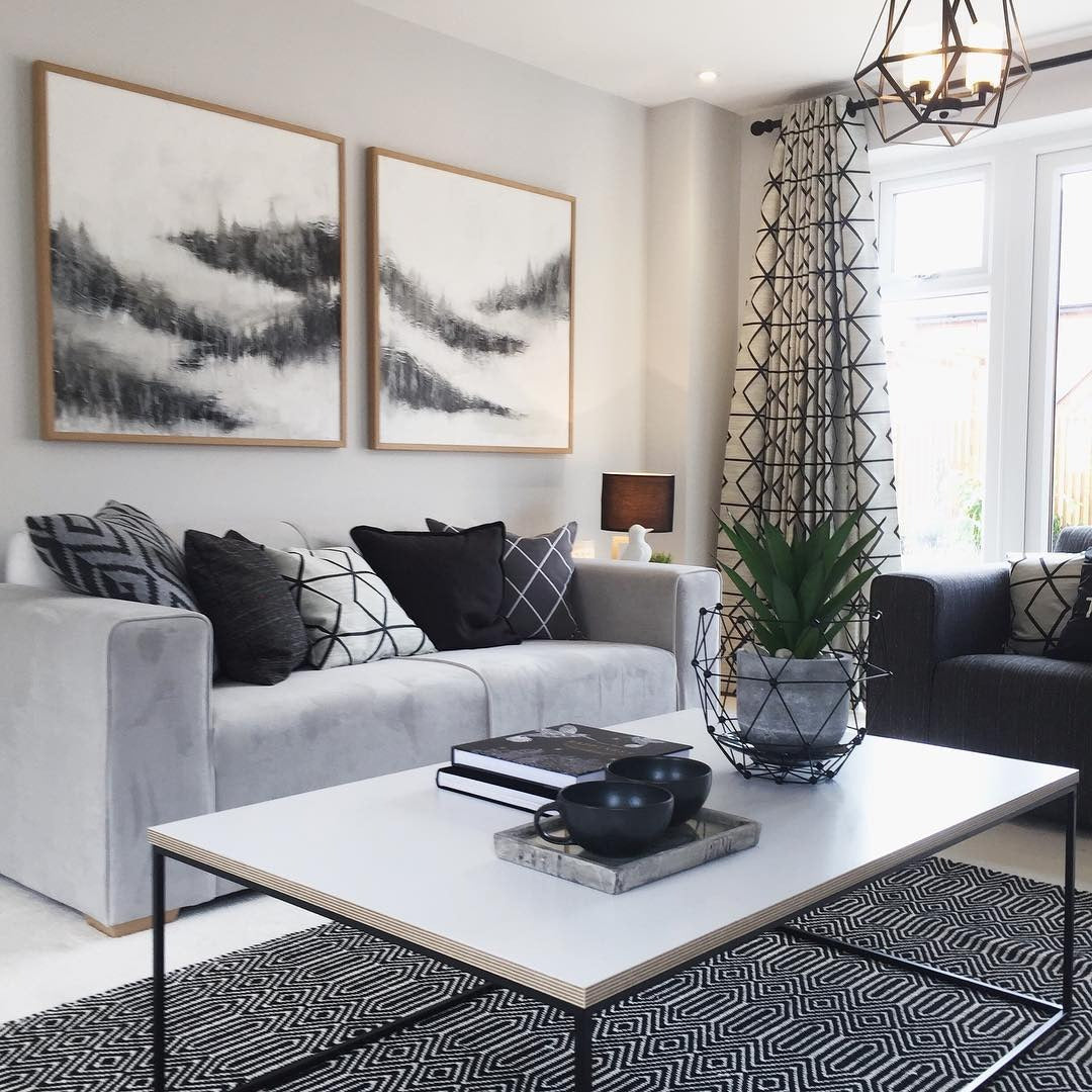13 Grey, Black and White Living Room Ideas You’ll Want to Try ...