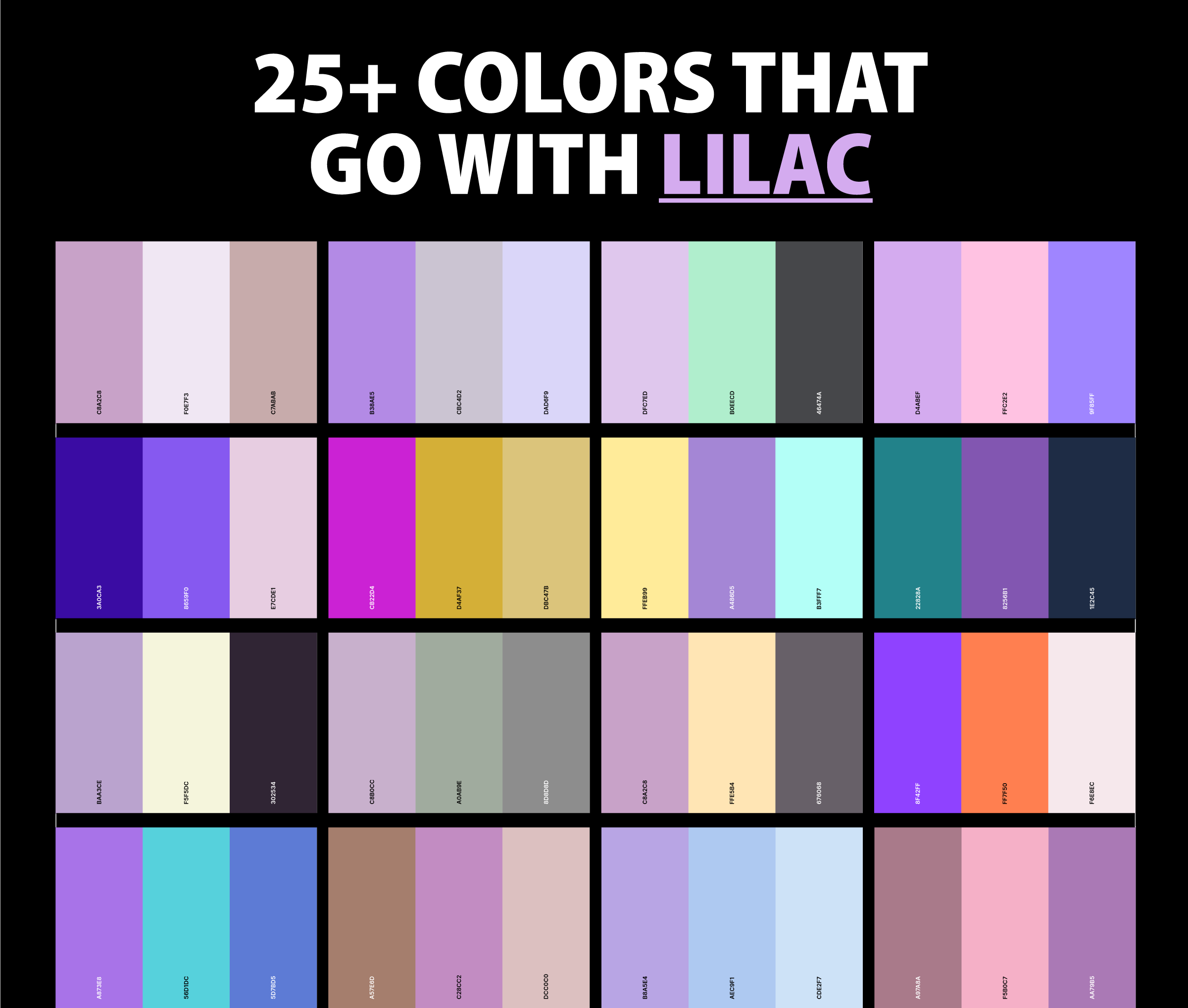 25+ Best Colors That Go With Lilac (Color Palettes) – CreativeBooster