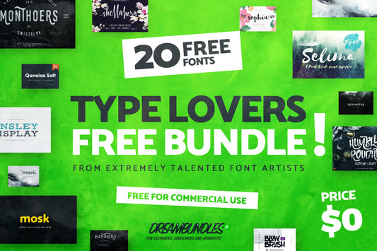 20 Best Free Fonts in 2016 - Type Lovers Free Bundle
