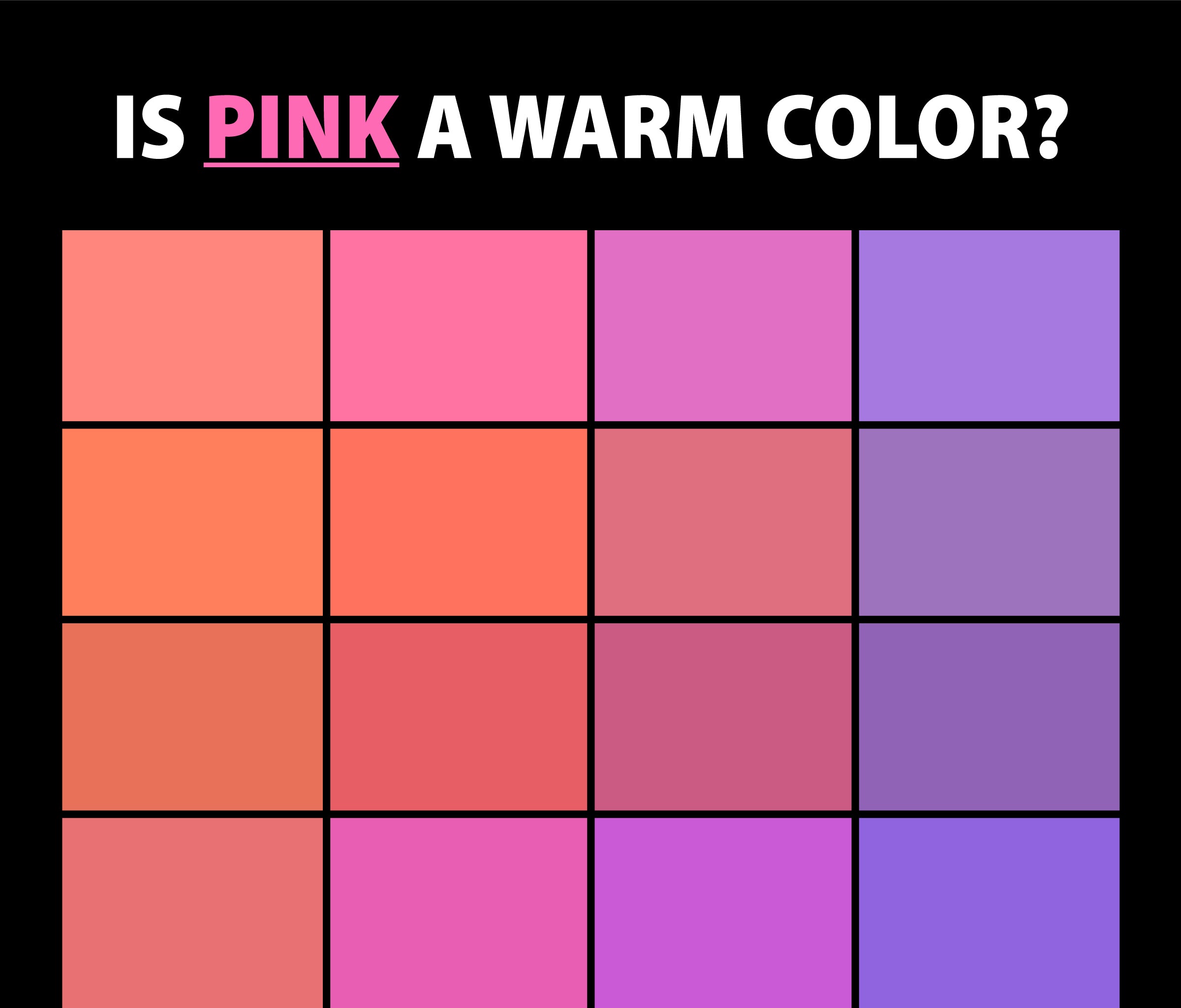 Is Pink a Warm Color? Warm-Cool Debate Answered. – CreativeBooster
