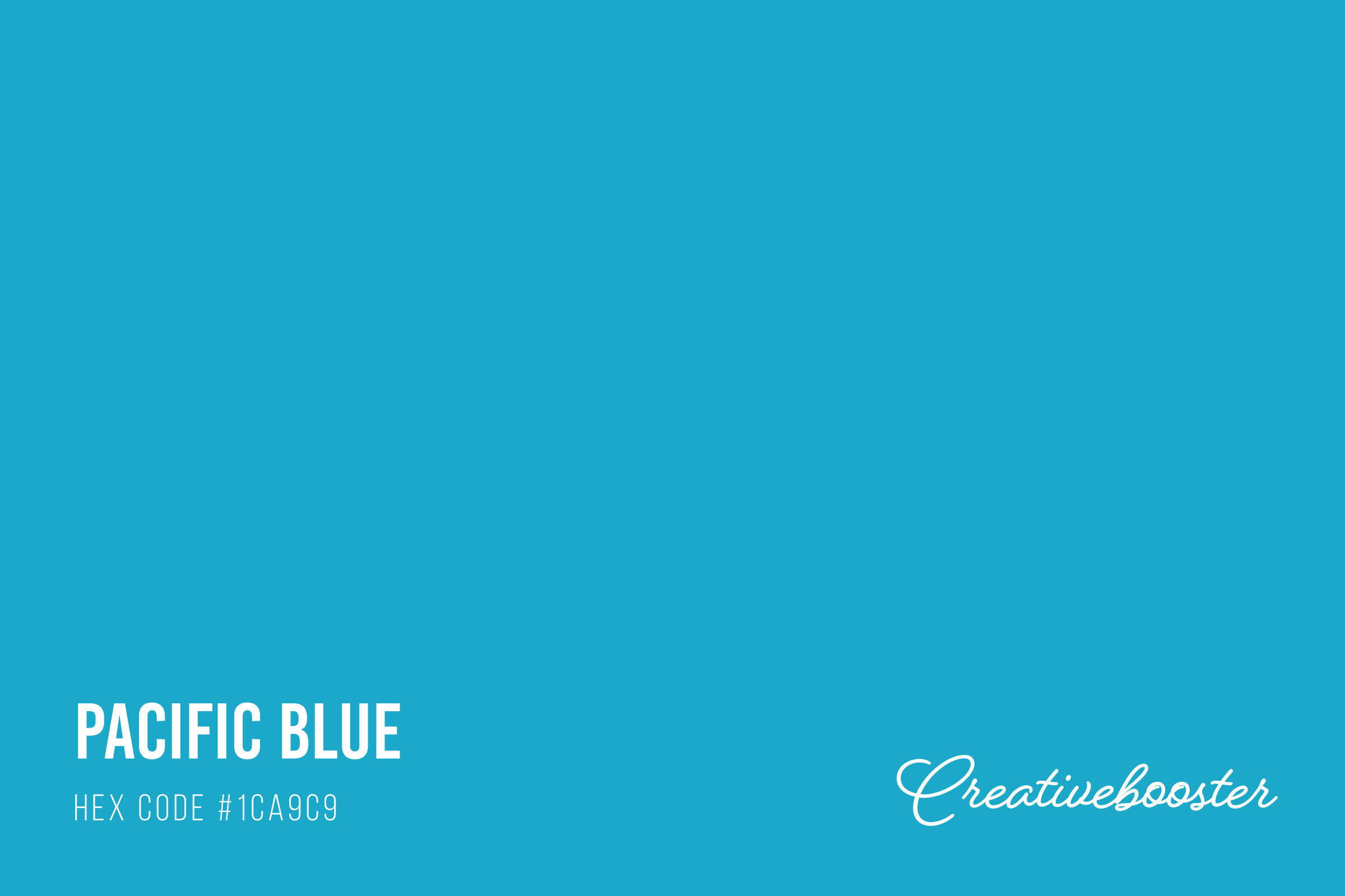 All About the Color Pacific Blue (Hex Code #1CA9C9) – CreativeBooster
