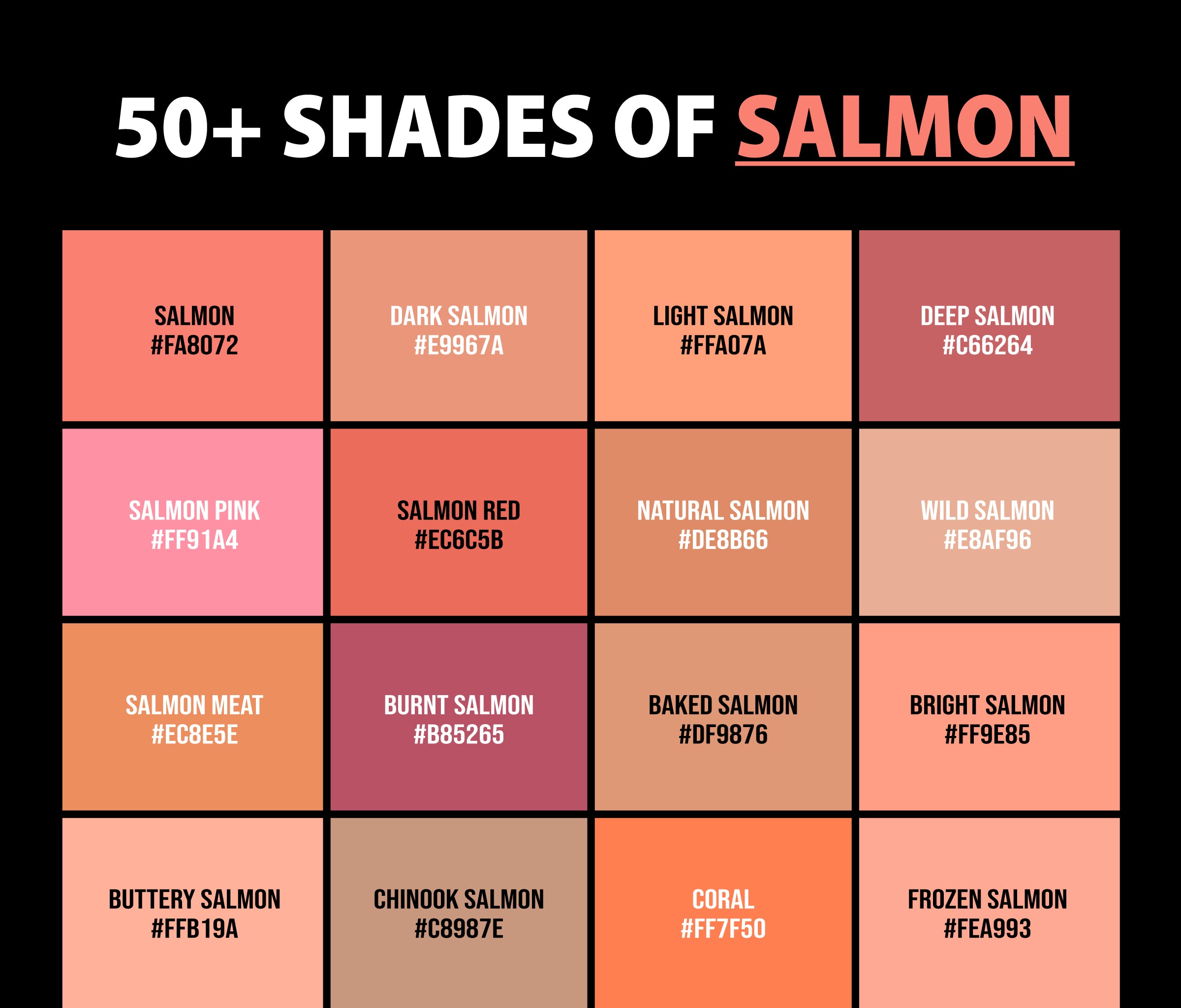 Salmon Pink Color Codes - The Hex, RGB and CMYK Values That You Need