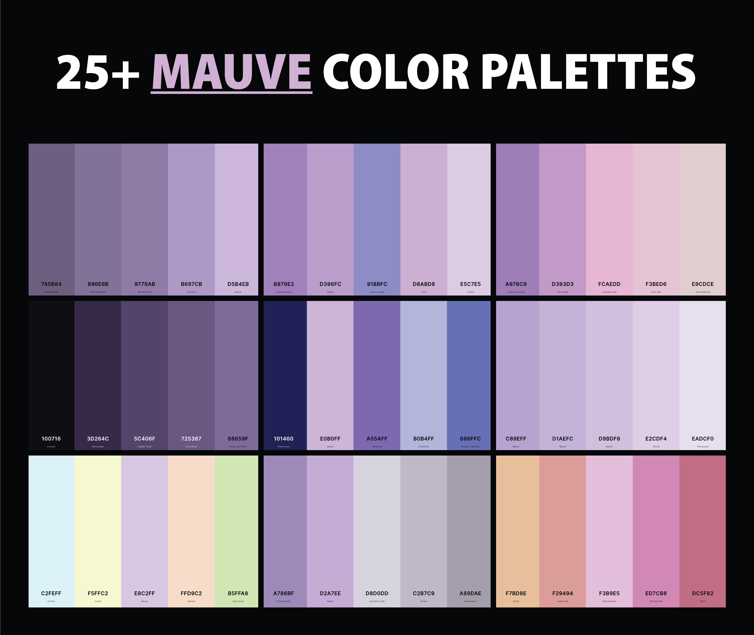 25+ Best Pink Color Palettes with Names and Hex Codes – CreativeBooster