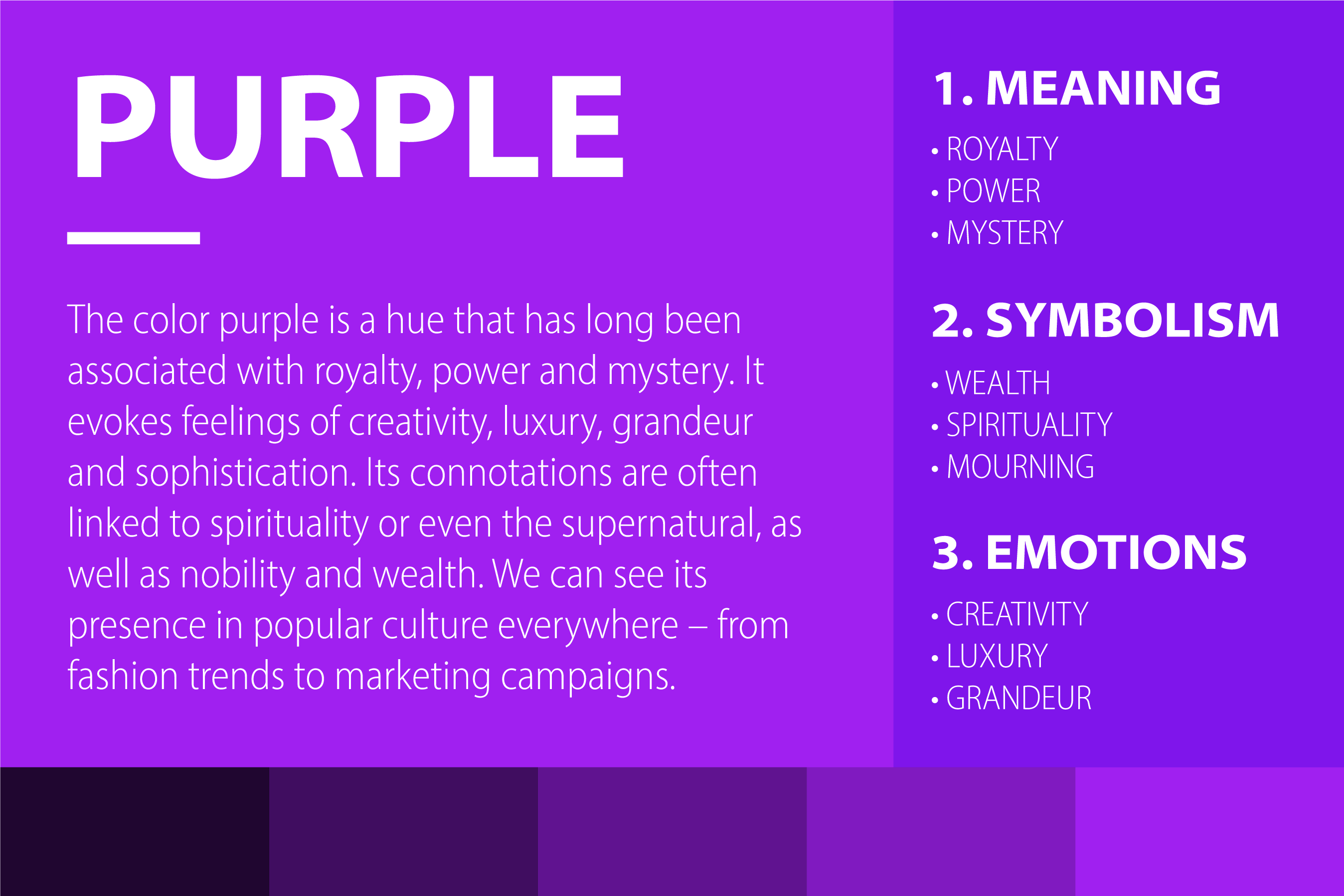 Meaning of Color Purple What Does the Color Purple Mean? CreativeBooster