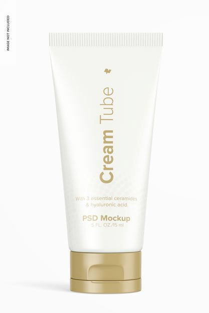 Free 0.5 Oz Cream Tube Mockup Psd