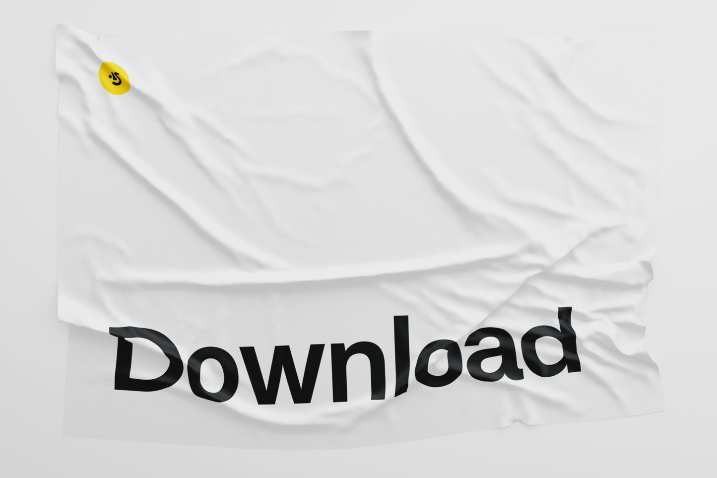 Free Funny Fabric Wrinkles Mockup