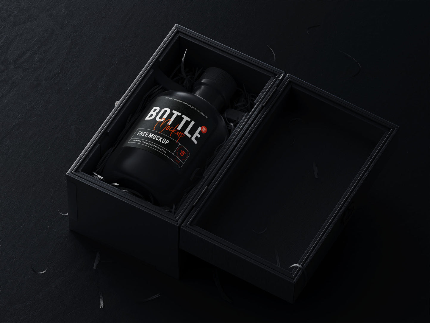 Free Highly-Detailed Bottle Logo Mockup