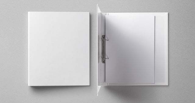 Free Ring Binder Folder Psd Mockup Top View