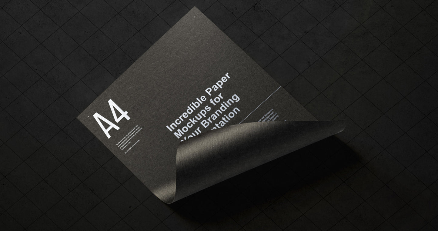 Free Professional Paper Branding Mockup