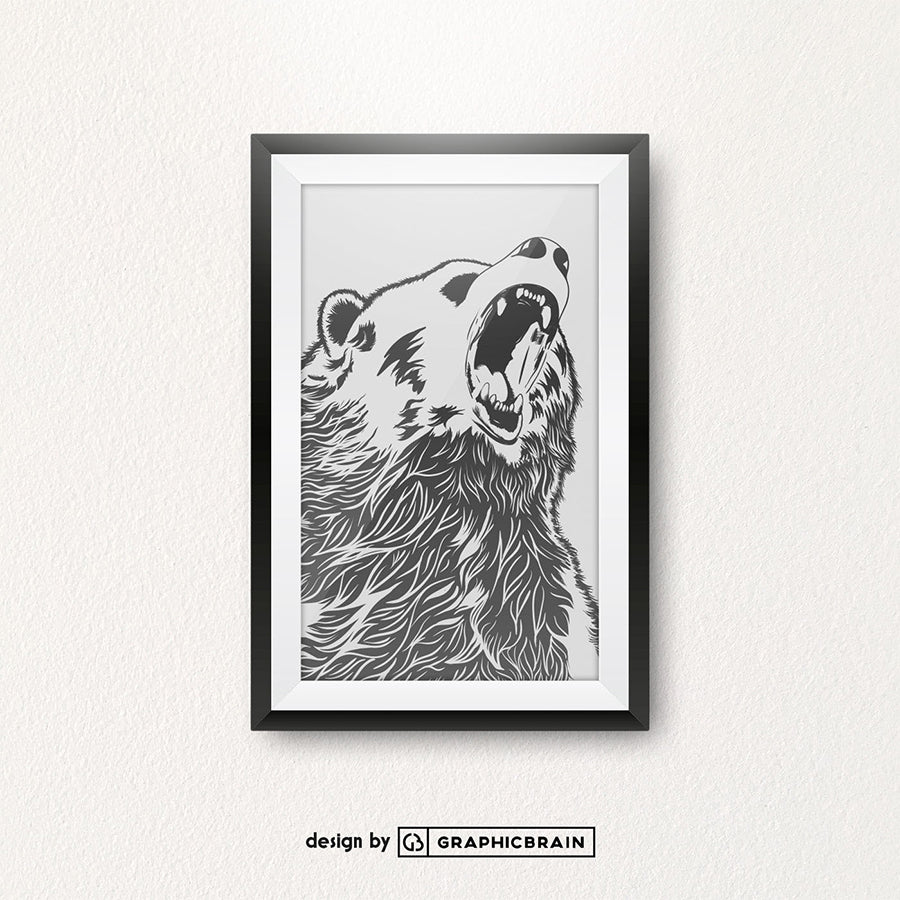 Free Poster Frame on Authentic Wall Mockup