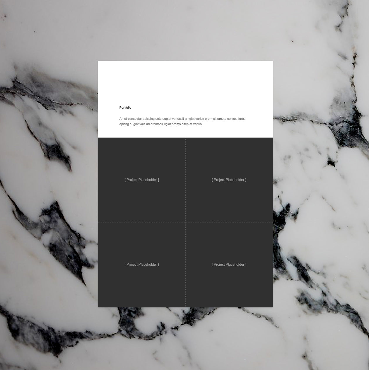 Free Minimal B&W Resume Template in Illustrator (AI) Format