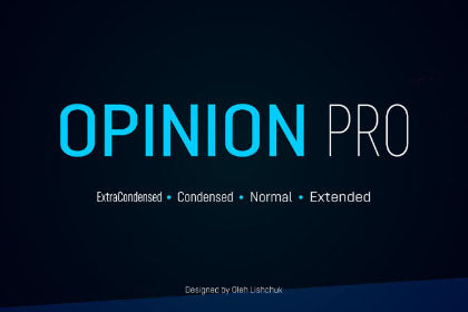 Free Opinion Pro Typeface Demo