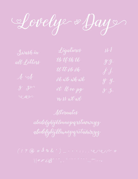 Free Lovely Day Font