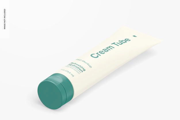 Free 1 Oz Cream Tube Mockup Psd