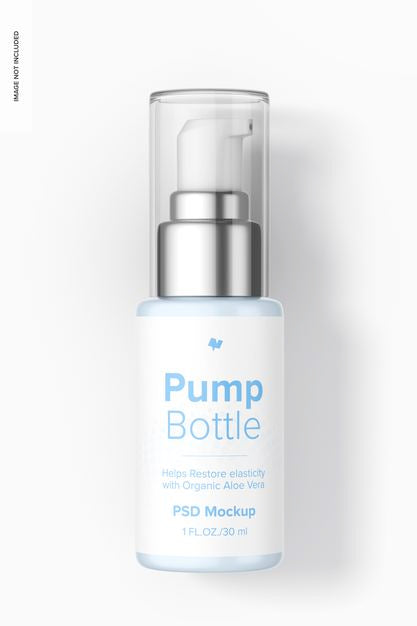 Free 1 Oz Pump Bottle Mockup Psd