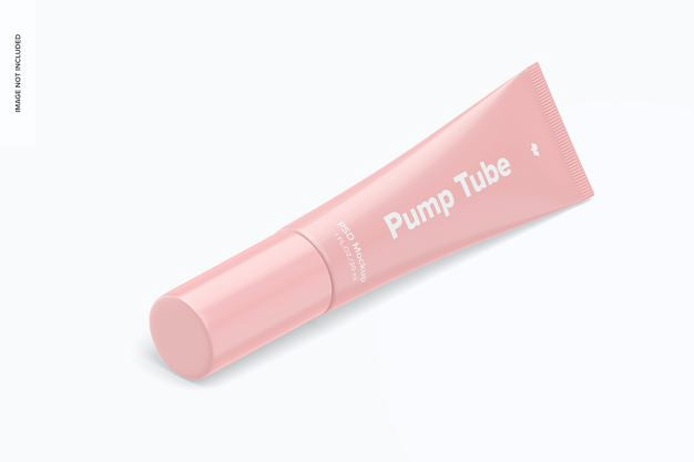 Free 1 Oz Pump Tube Mockup Psd