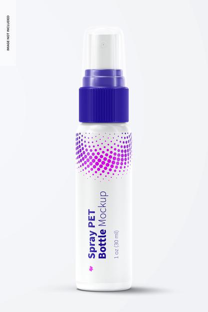 Free 1 Oz Spray Pet Bottle Mockup Psd