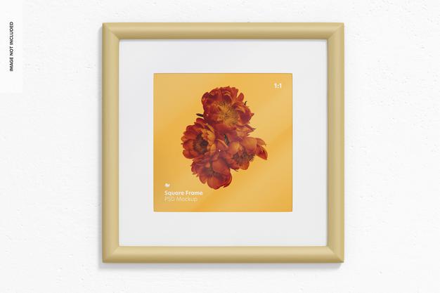 Free 1:1 Square Frame Mockup Psd