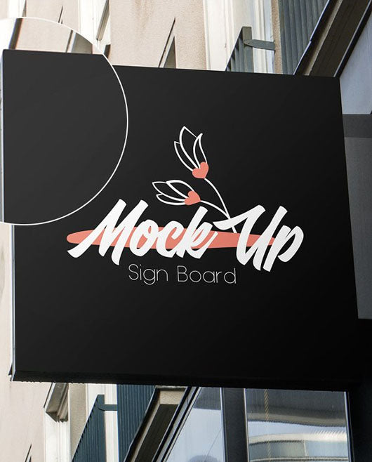 Free 15 Sign Board Mockups