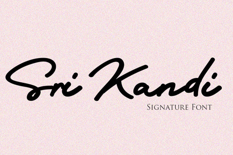 Sri Kandi - Free Signature Font