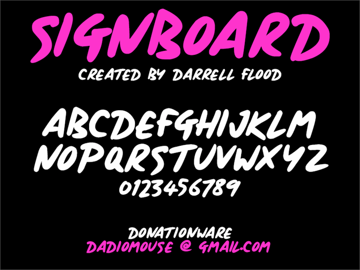 Free Signboard Font CreativeBooster free-signboard-font-creativebooster