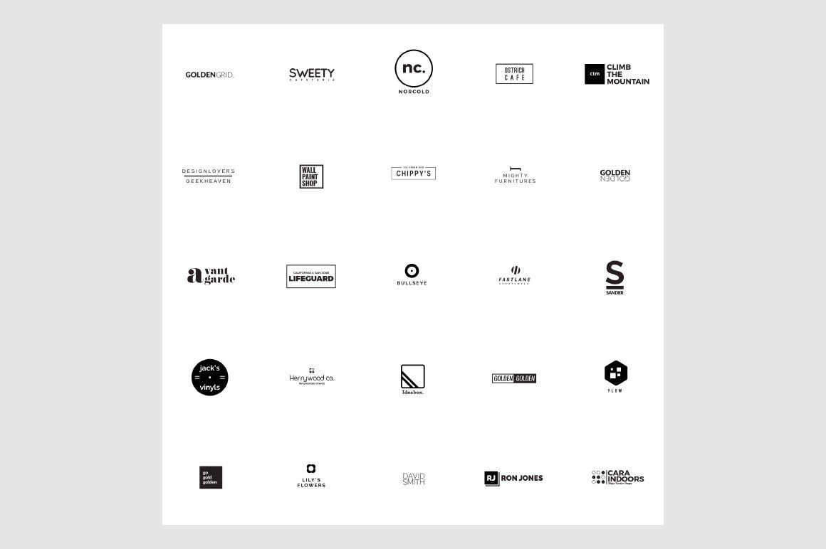 25 Free Minimalistic Logo Templates