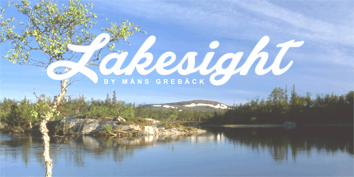 Free Lakesight Font