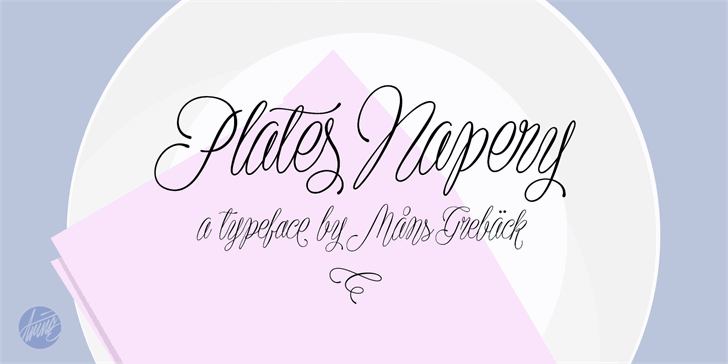 Free Plates Napery Font