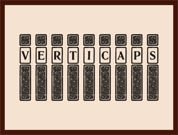 Free VertiCaps Font