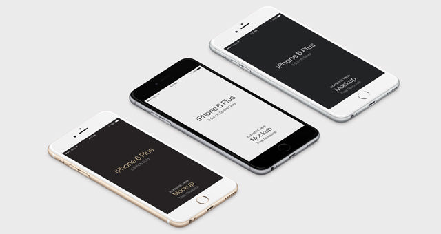 Free 3D Iphone 6 Plus Psd Vector Mockup