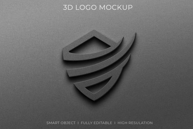 Free 3D Logo Mockup Psd