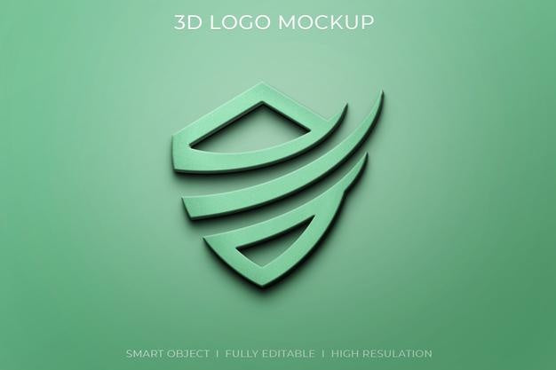 Free 3D Logo Mockup Psd