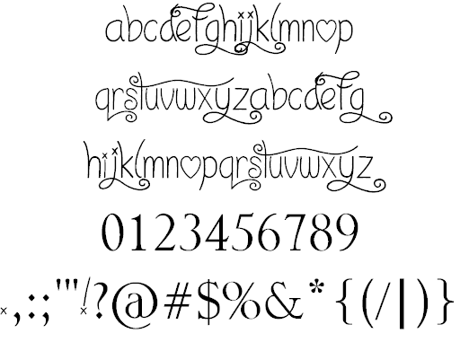 Free I Love What You Do!!.. Font