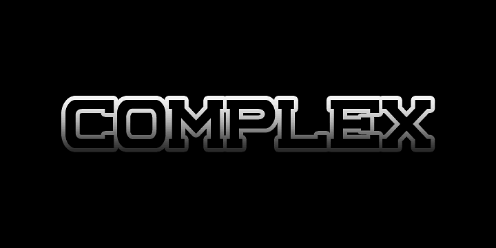 Free Complex Font