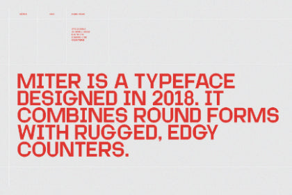 Free Miter Display Font