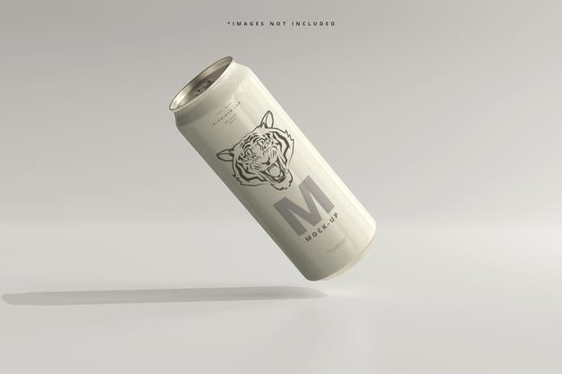 Free 500Ml Sleek Soda Or Beer Can Mockup Psd