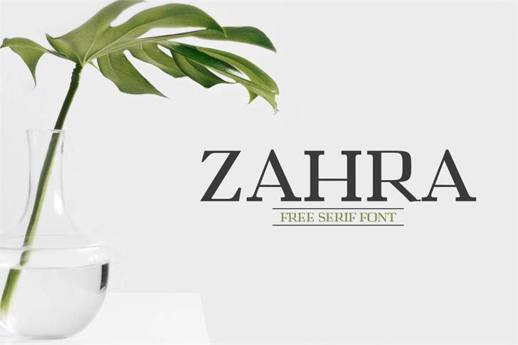 Free Zahra Font