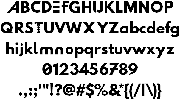 Free Hussar Techniczny Font