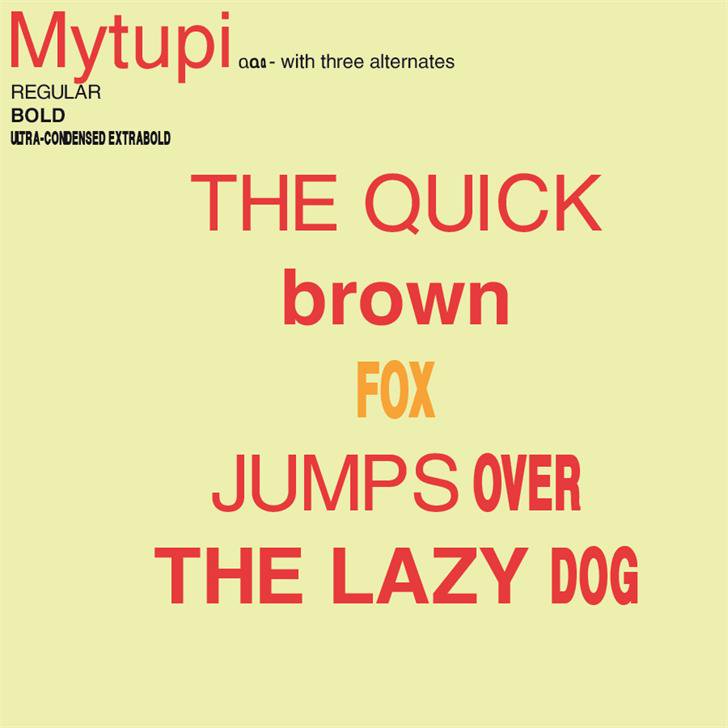 Free Mytupi Font