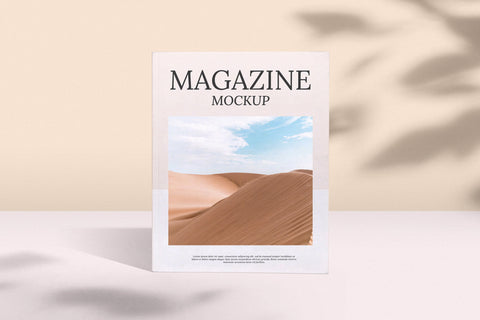 Free Front View Magazine Mockup PSD