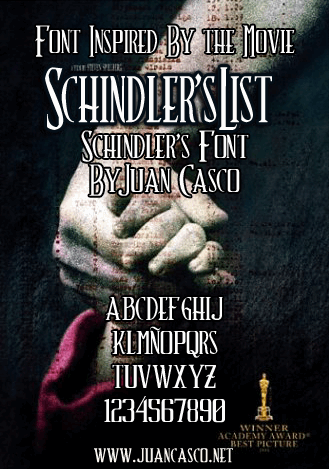 Free Schindler’s Font