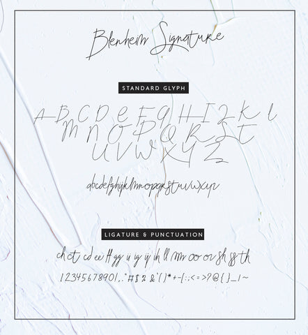 Free Blenheim Signature