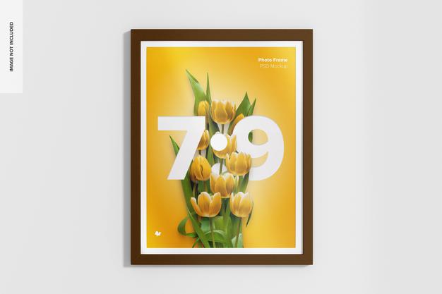Free 7:9 Photo Frame Mockup Psd