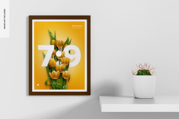 Free 7:9 Photo Frame Mockup Psd