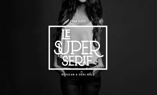 Free Font Le Super Serif Typeface