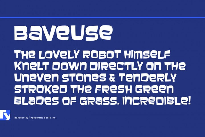 Free Baveuse Font