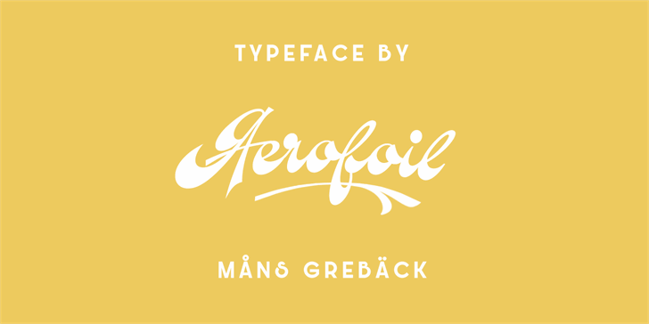 Free Aerofoil Font