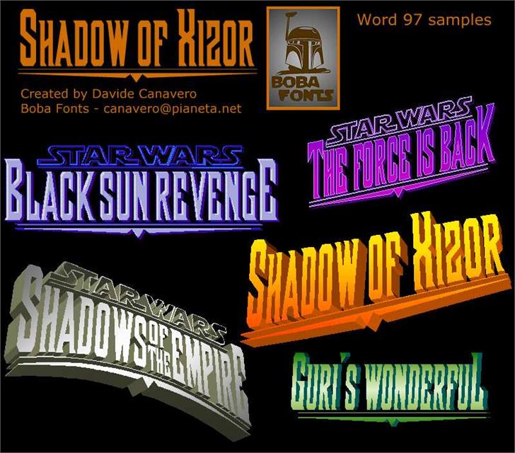 Free Shadow of Xizor Font