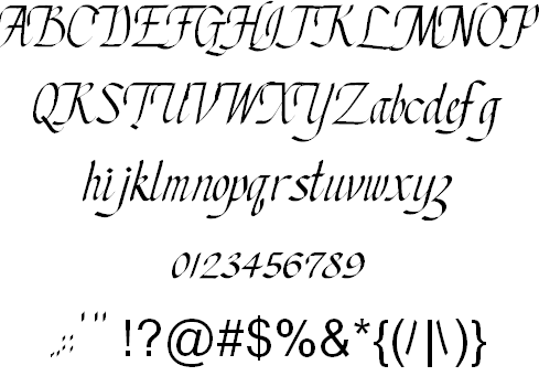 Free Chancery Cursive Font